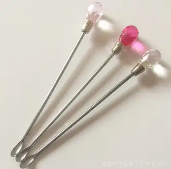 

Fashion Hot Nail art tools Nail Art Stirring Rod Tool Acrylic Powder Liquid spoon for uv gel Acrylic dotting pen
