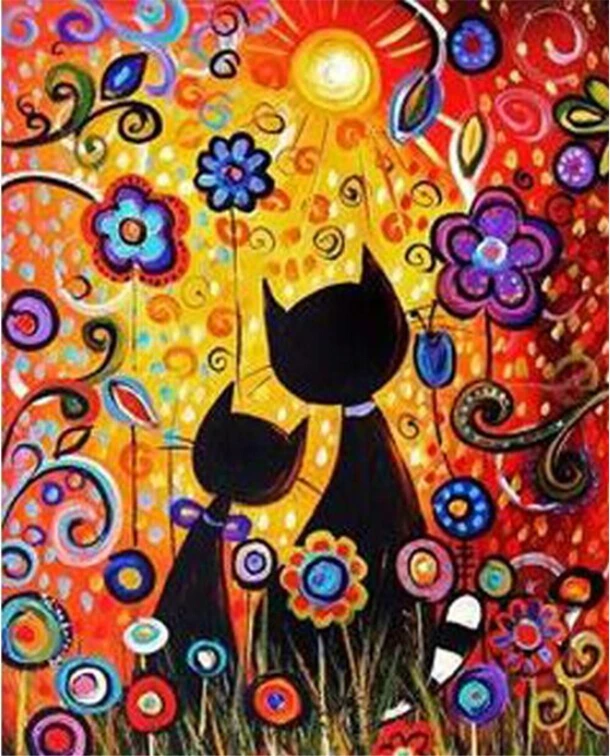 

DRAWJOY Framed Animal DIY Painting By Numbers Wall Art DIY Canvas Oil Painting Home Decor For Living Room 40*50cm