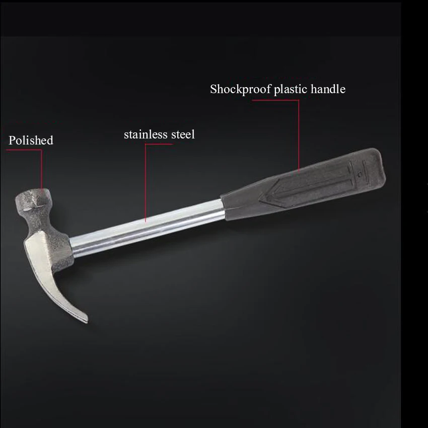 Высокое качество прочная конструкция Металлообработка Бытовая пластиковая ручка молоток ремонт ручной деревообрабатывающий инструмент