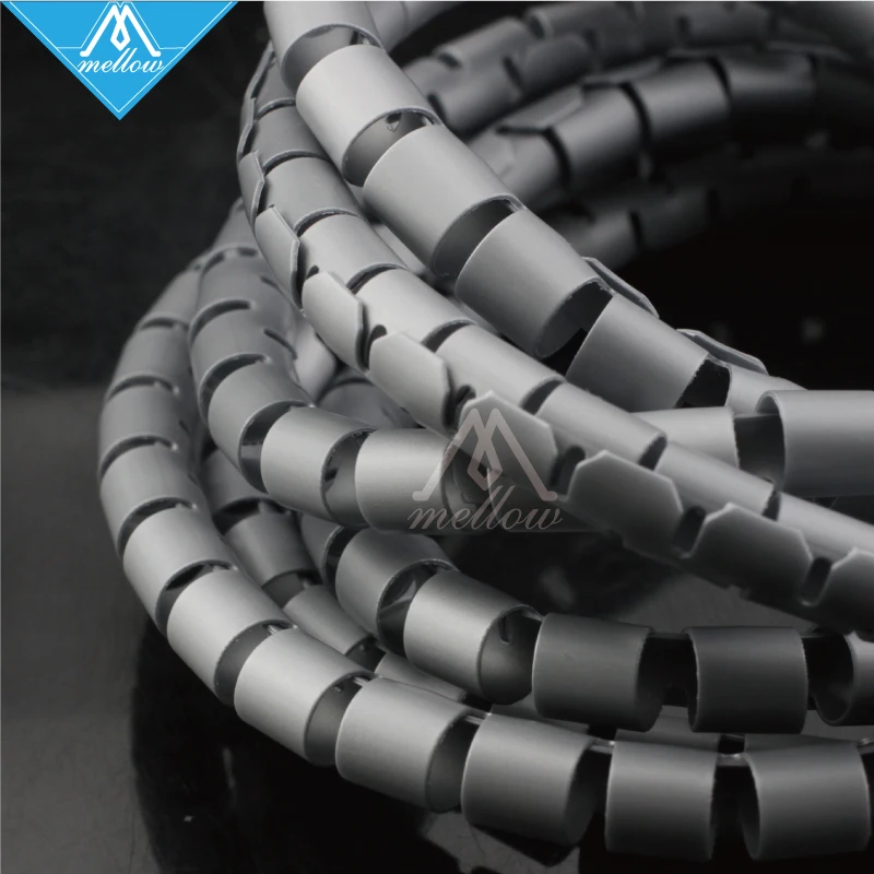3D принтер RepRap спиральный оберточный кабель корпус огнестойкий длина 2 м ID 8 мм