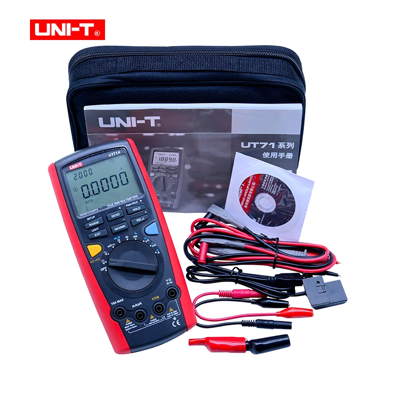 Цифровой мультиметр UNI-T UT71 A UT71B UT71C UT71E Ture Rms Авто Диапазон 39999 AC/DC напряжение с