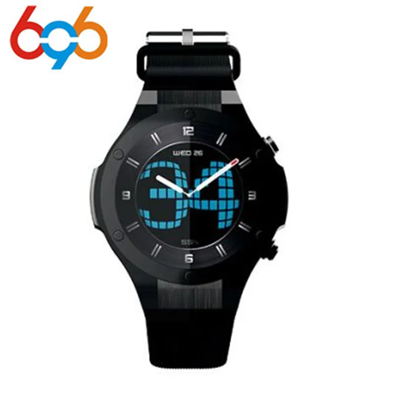 

H2 3G Smart watch Phone 1.3'' Android 5.0 MTK6580 16GB 5.0MP Camera Heart Rate Monitor Pedometer GPS Smart Watchs PK KW88