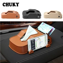 CHUKY Многофункциональный модель автомобиля тканевая коробка держатель телефона зажим для карт для хранения Коробка для Ford focus 2 3 mk2 fiesta идеально подходит для Suzuki swift/Suzuki grand