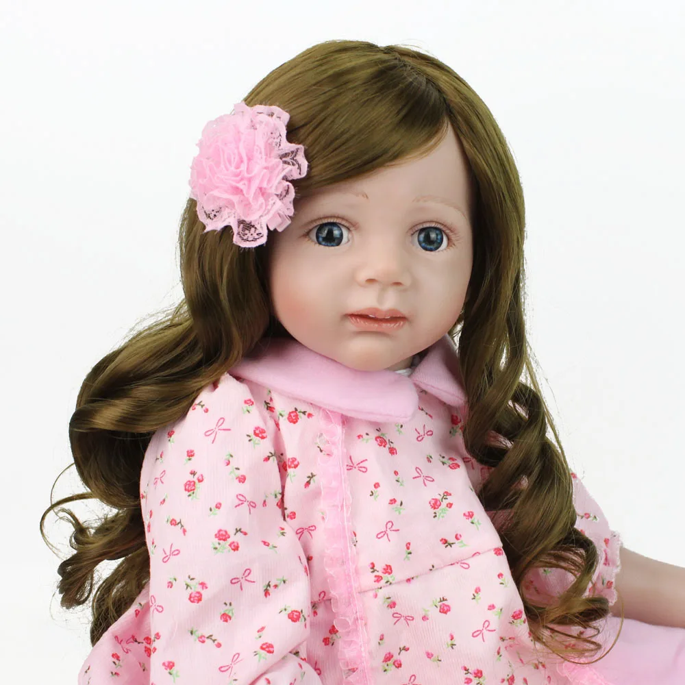 2" NPK силиконовые младенец получивший новую жизнь Кукла игрушечные лошадки 60 см принцесса девушка как живой Bebes reborn Brinquedos подарок на день рождения