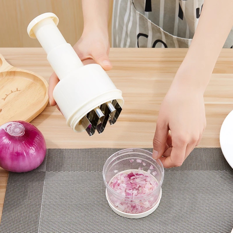 

1Pcs White Garlic Presses Hand pressure Cutter Peeler Shredder Clap Knife Kitchen Ginger Chopper Vegetable Cut Onions Tools