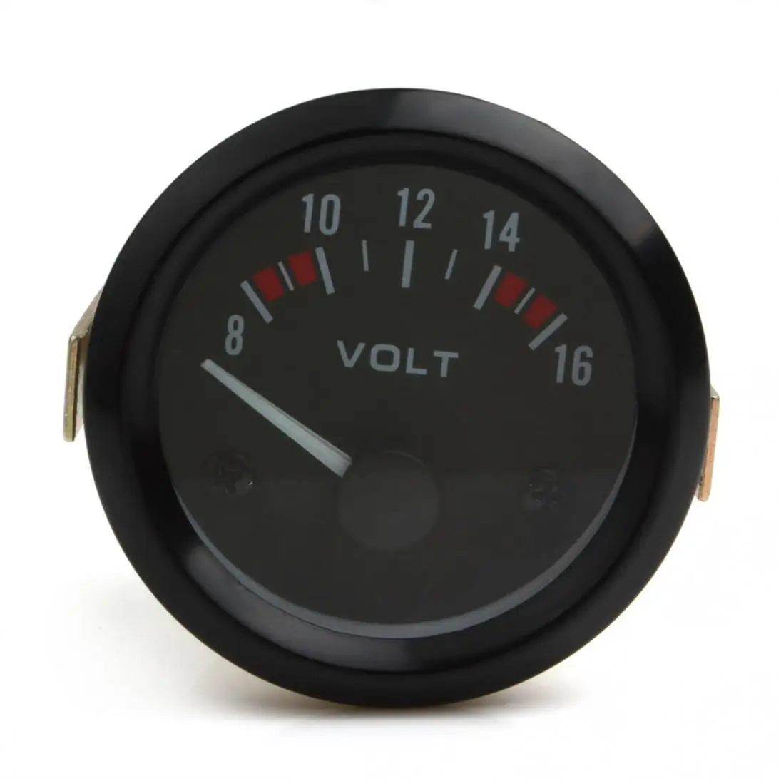 Universal Black Voltmeter Gauge Meter 8 16V Racing Car 2inch volt Gauge