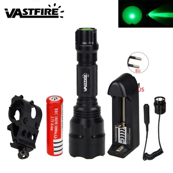 

Outdoor Led Tactical 4000 Lumens Q5 airsoft flashlight spotlight for Hunting+45 Degree Gun Mount+18650 Battery+Pressure Switch