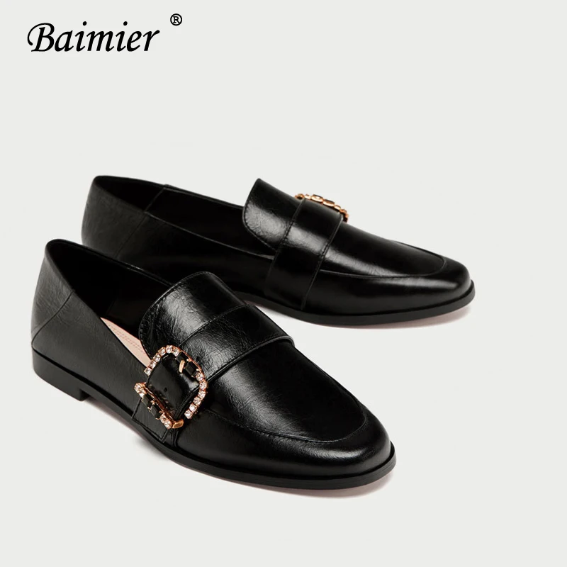 Women Flat Shoes Soft Leather Shoes 