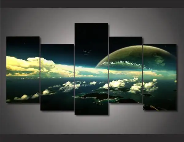 Hd Printed Universe Scenery Picture Painting Wall Art Room Decor Print Poster Canvas Free Shipping/Ny-1271 NO Framed | Дом и сад