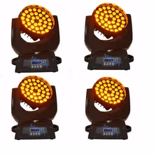4 шт./лот 36X10 Вт зум светодиодный подвижный светильник RGBW Мыть led движущаяся головка 36x10 Вт zoom Light сценическое осветительное оборудование для ди-джеев