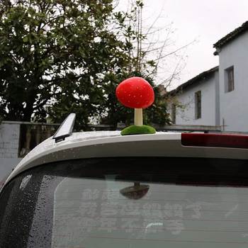 

Car Stickers 3D stereo Car roof decoration Cute personality mushroom Off the shelf doll Exterior decoration products