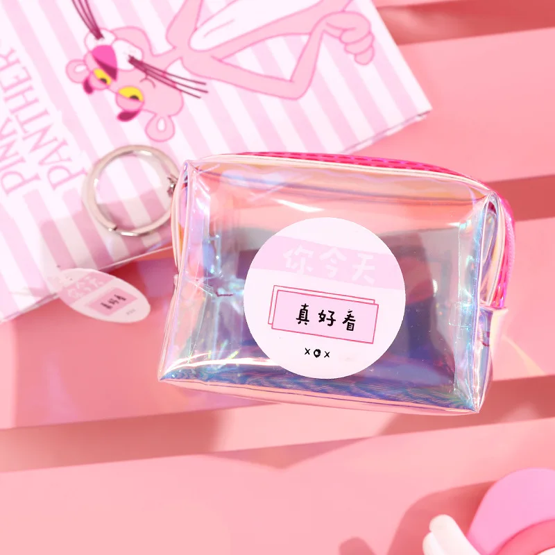 Новинка года! женский короткий кошелек с лазером Zero для студентов, модные корейские милые аксессуары, сумка для хранения монет для женщин, детей, девочек, прозрачный кошелек - Цвет: today beautiful