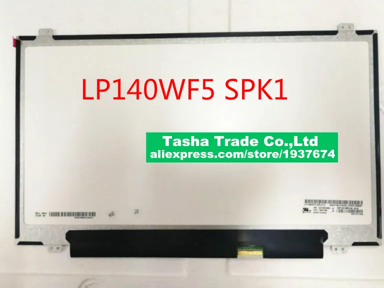 For LG Philips LP140WF5-SPK1 14" In Cell Touch Laptop Screen SD10K93494 00NY442 LP140WF5 SPK1
