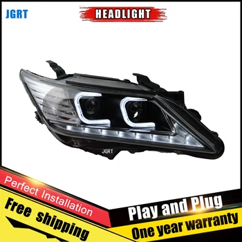 

Car Style LED headlights for Toyota Camry 2012-2014 for Camry head lamp LED DRL Lens Double Beam H7 HID Xenon bi xenon lens
