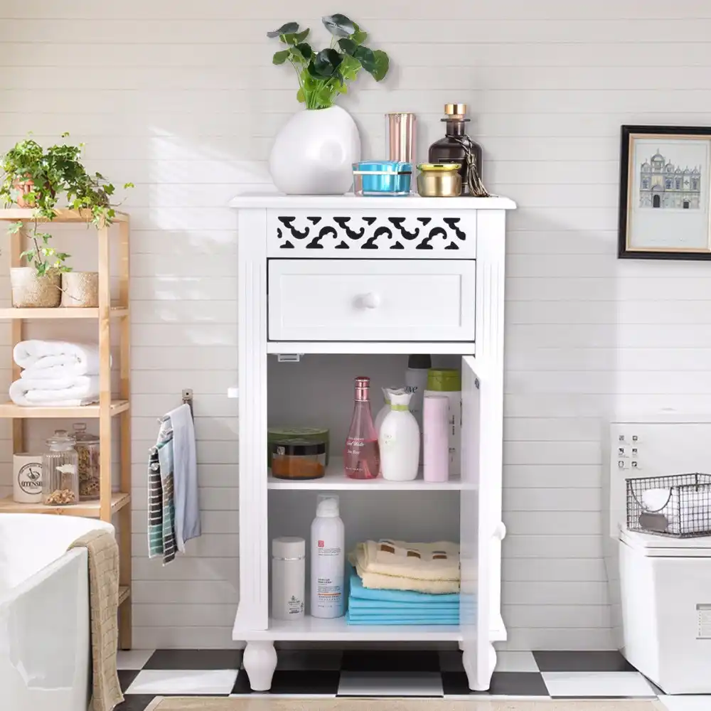 Giantex Storage Floor Cabinet Bathroom Organizer Floor Cabinet Drawer Kitchen White Modern Bathroom Furniture Hw57018 Modern Bathroom Furniture Bathroom Furniturecabinet Bathroom Aliexpress