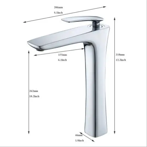 New arrival bathroom faucet Luxury high quality chrome finished cold and hot bathroom sink faucet basin faucet,water tap mixer B