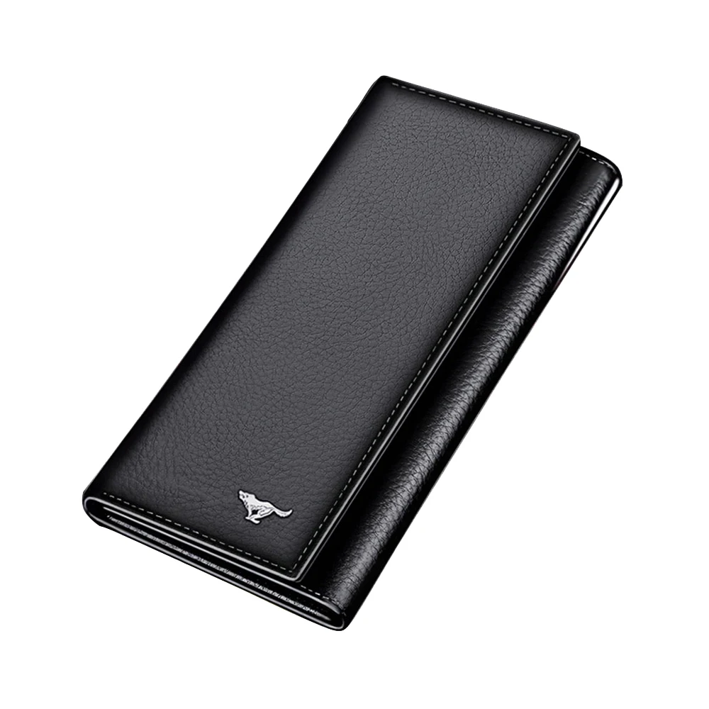 

SEPTWOLVES Long Wallets Trifold Genuine Cowhide Leather Wallet With 19 Pocket Extra Capacity | Gift Box For Men