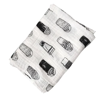 

Baby Swaddles 1Pcs 120*120cm Muslin Cloth 100% Cotton Newborn Baby soft bath Blankets Multi Designs Functions Bedding Towel A