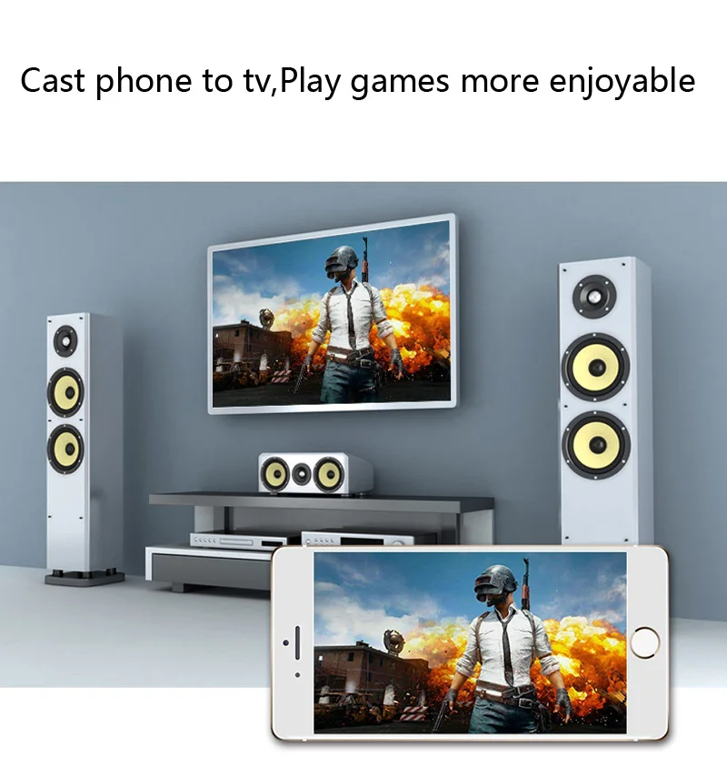 HDMI AV двухъядерный Аудио Видео ключ wifi Дисплей приемник телефон к телевизору для iPhone X 5 6 7 8 Plus iPad iOS Android samsung S8 S9