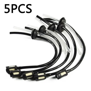 

New 5pcs Fuel Hose Pipe Kit w/ Fuel Filter For 4 Stroke Trimmer Brushcutter Lawnmower Home DIY Hand Tool Parts