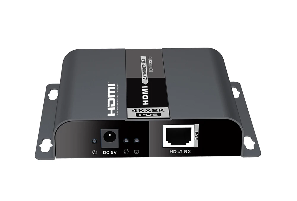 До 120 м, 4KX2K@ 30 Гц hdbitt HDMI over IP CAT5/5e/6 Extender конвертер адаптера переменного тока HDCP с POE LKV683POE