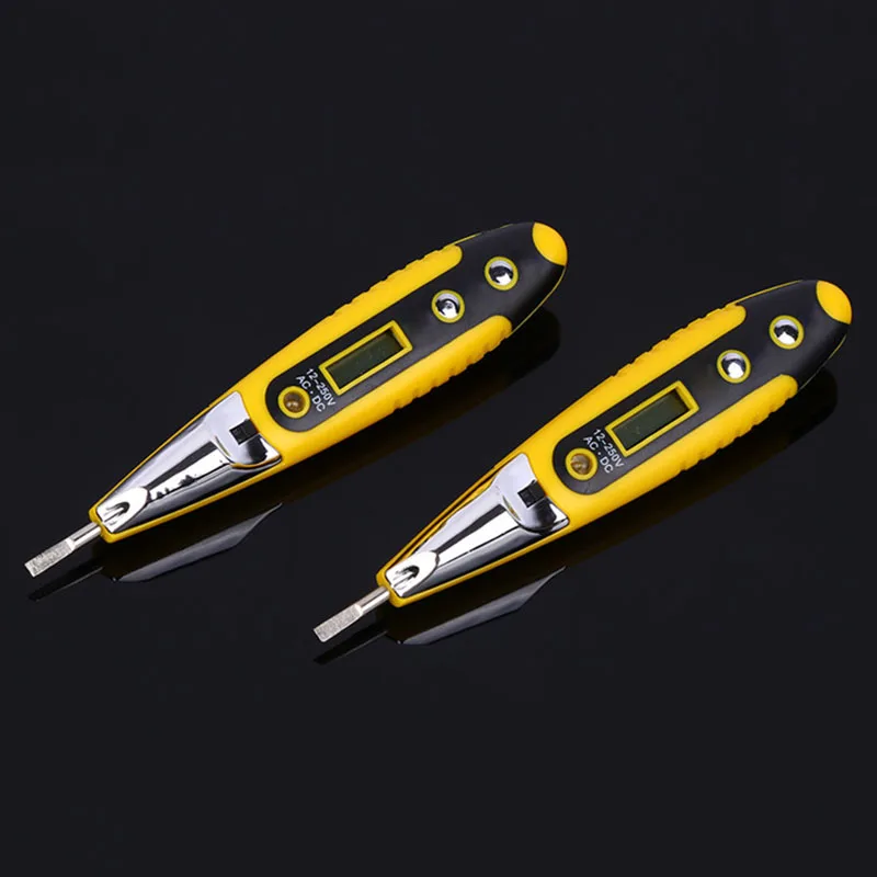 

Electric Test Pen Tester Voltage Digital Detector Durable LED Indicator Light Screen MJJ88