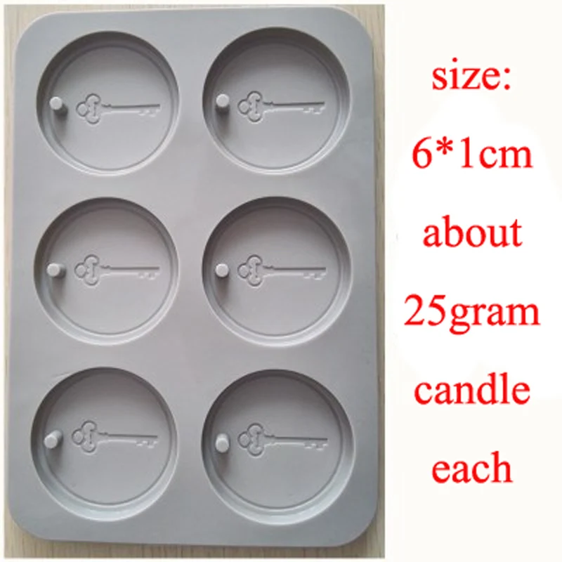 DIY Fragrance wax tablet mold Round Clay Plaster Pendant Silicone Molds