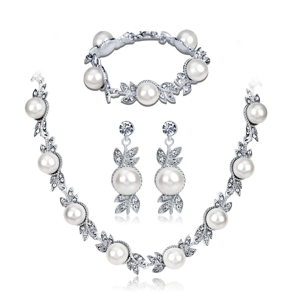 Luxury Pearl Necklace Set Jewellery 