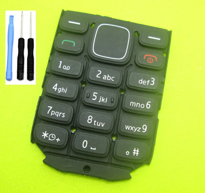 Сменные кнопки клавиатуры для Nokia 1280 черные и отвертки|Клавиатуры мобильных