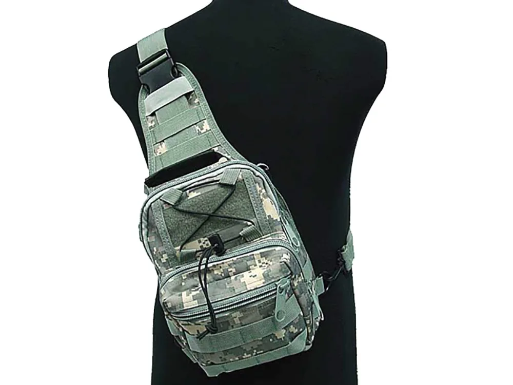 Tactical Molle Utility 3 Ways Shoulder Sling Pouch Backpack Chest Bag