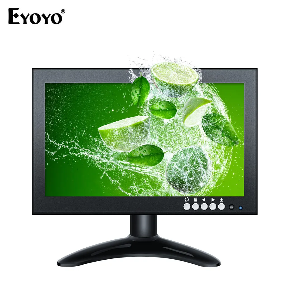 

EYOYO EM08G 8" IPS Monitor 1280*720 Resolution Support HDMI/VGA/AV/BNC/SPEAK Input for PC TV CCTV Camera Security
