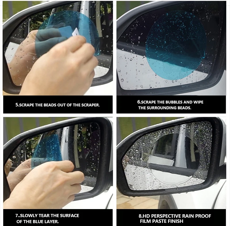 Автомобильная Анти-туман непромокаемые автомобиля зеркало заднего вида зеркальная защитная пленка для Toyota Hilux Yaris Vios ВАЗ Kalina Priora Нива Самара 2110 Largus 2109 2107 2114