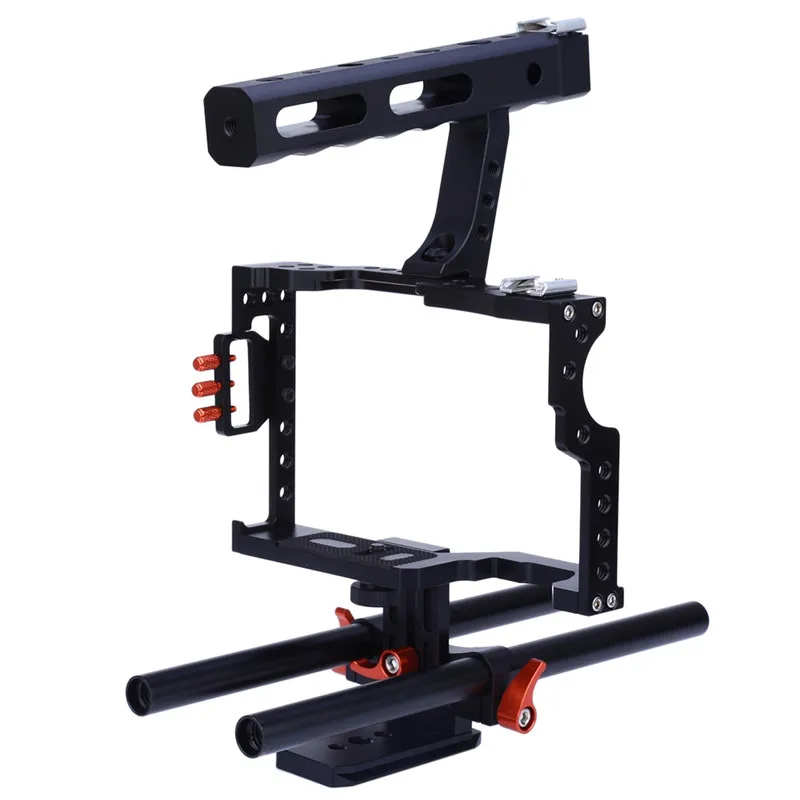 Camera Cage Rig Commlite CS V5 Standard 15MM Rod Video Stabilizer