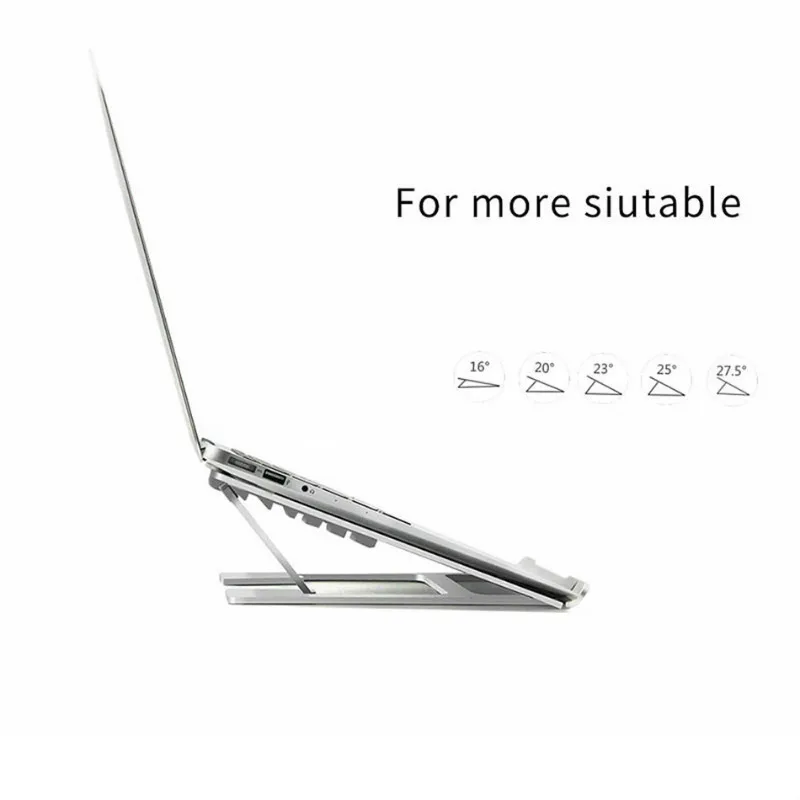 WIWU New 6 Angle Adjustable Aluminum Laptop Stand Holder Office Cooling Cooler Pad Ergonomic Notebook Stand For Macbook/iPad/PC WIWU New 6 Angle Adjustable Aluminum Laptop Stand Holder Office Cooling Cooler Pad Ergonomic Notebook Stand For Macbook/iPad/PC