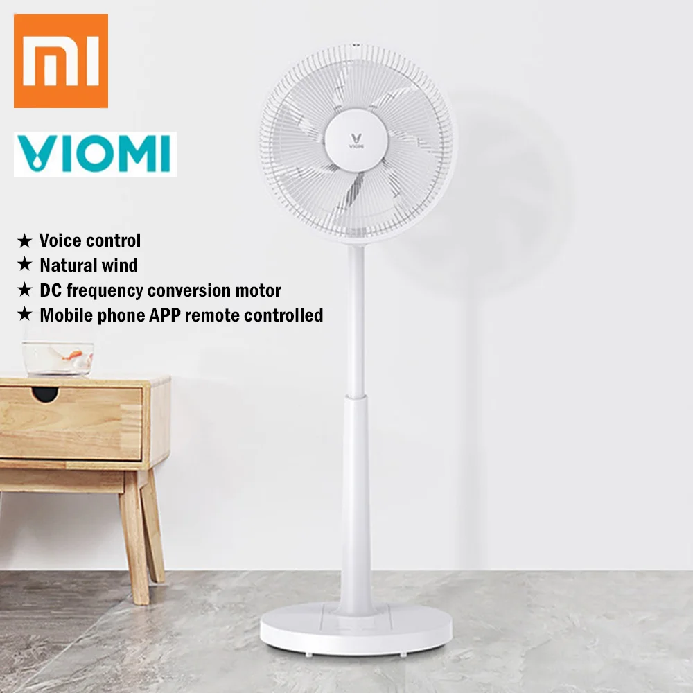 

01 VIOMI VXFS12 - Z 220V 24W Floor Fan Energy-Saving Mute Frequency Conversion Floor Voice Fan APP Remote Controlled