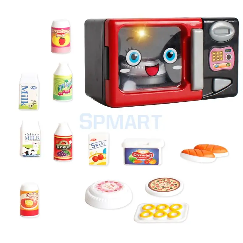 Simulation Home Appliances Toys w/ Sounds & Lights - Baby Pretend Play Kitchen Cooking Housekeeping Play Food Toy Developmental