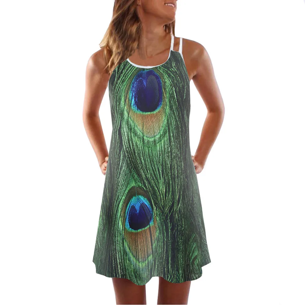 Женские платья летние винтажные vestido 3D Цветочный Принт sukienki Bohe Короткое мини