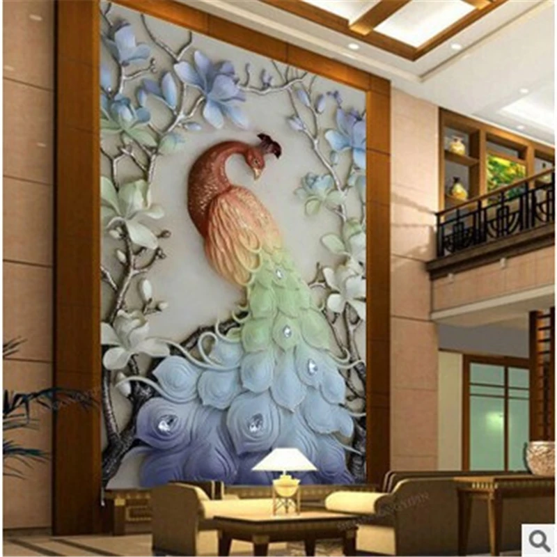 5D Diamond Painting Animal Peacock Magnolia Diamond Embroidery Flowers Round Drills  For Crafts Full Package Corss Stitch Gifts  