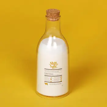 

NEWKBO Milk Bottle Message Night Light Timing Function lamp USB Charging LED lamp for housegold Living Room