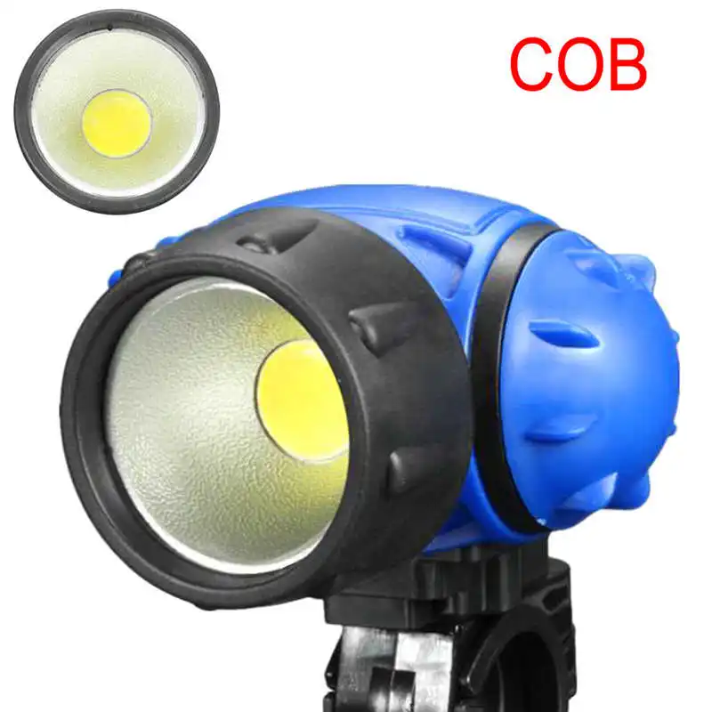 buy powerful led flashlight Bicycle COB LED Headlight Front Ride Riding Cycling Head Light Lamp AAA lanterna led bike #4S14