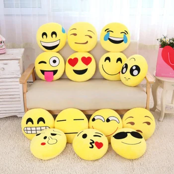 30cm Cute Creative Smile emoji Pillow Cushion Various Cartoon Facial Expression Birthday Gift Home Decor Sofa Bed Throw Pillow