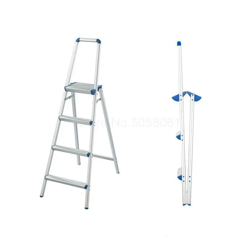 Aluminum alloy household ladder step ladder stool handrail safety ladder genuine guarantee