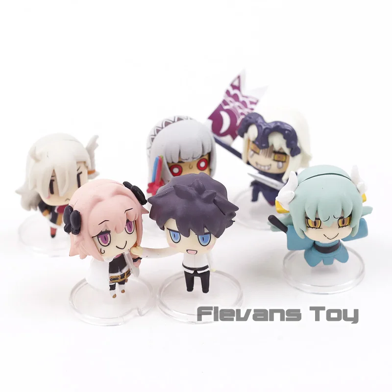 

Learning with Manga! Fate/Grand Order Jeanne d'Arc Olgamally Fujimaru Ritsuka Kiyohime Artila Astolfo PVC Figures Toys 6pcs/set