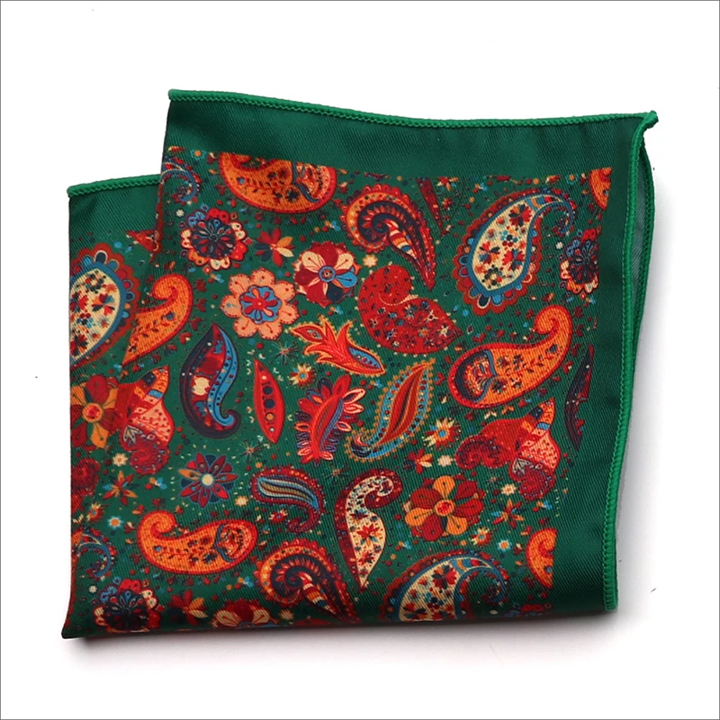 Новинка, модный мужской платок, карманный, квадратный, популярный, 25X25 см, большой, мужской, с узором пейсли, в горошек, нагрудные Платки для свадьбы, мужской костюм