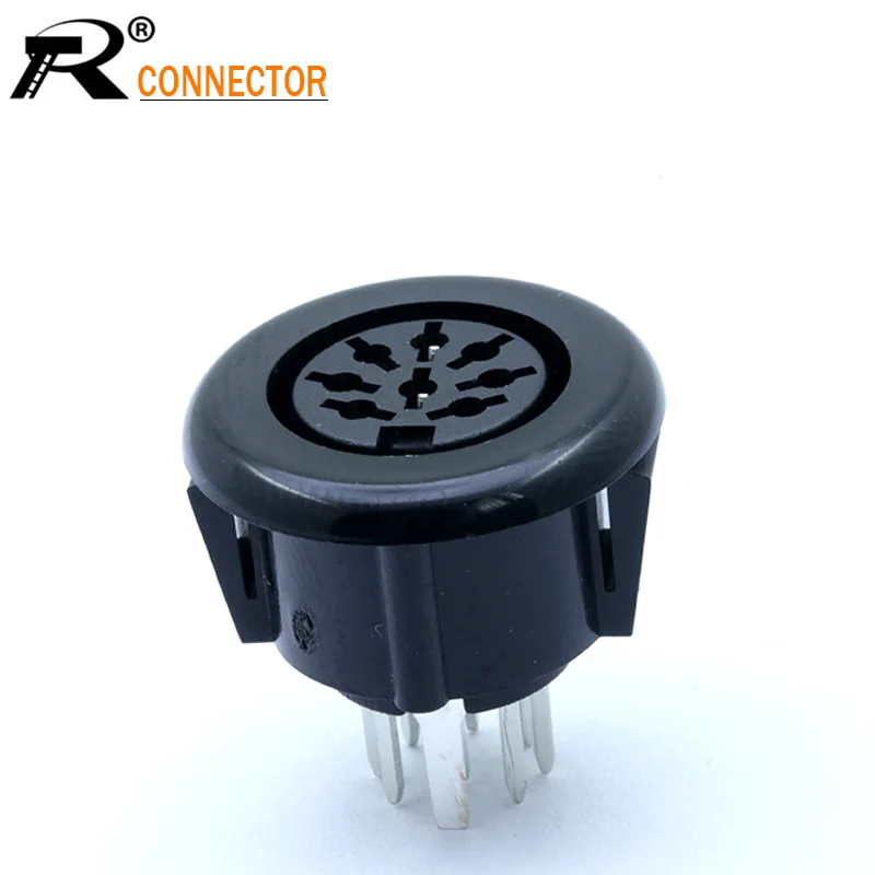 1 шт. 8pin Micro Power Socket S терминалы DIN Женский разъем PCB панель монтажный для