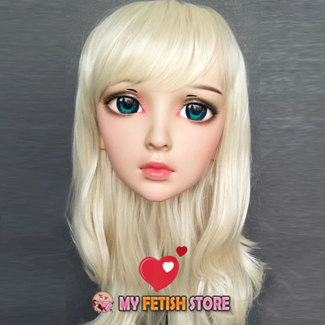 Ya-02) Gurglelove женский милая девушка смолы половина головы Kigurumi BJD маска косплэй японского аниме роль маска Лолиты Crossdress кукла