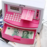 Mini ATM Bank Toy Digital Cash Coin Storage Save Money Box ATM Bank Machine Money Saving Piggy Bank Kids Gift 1
