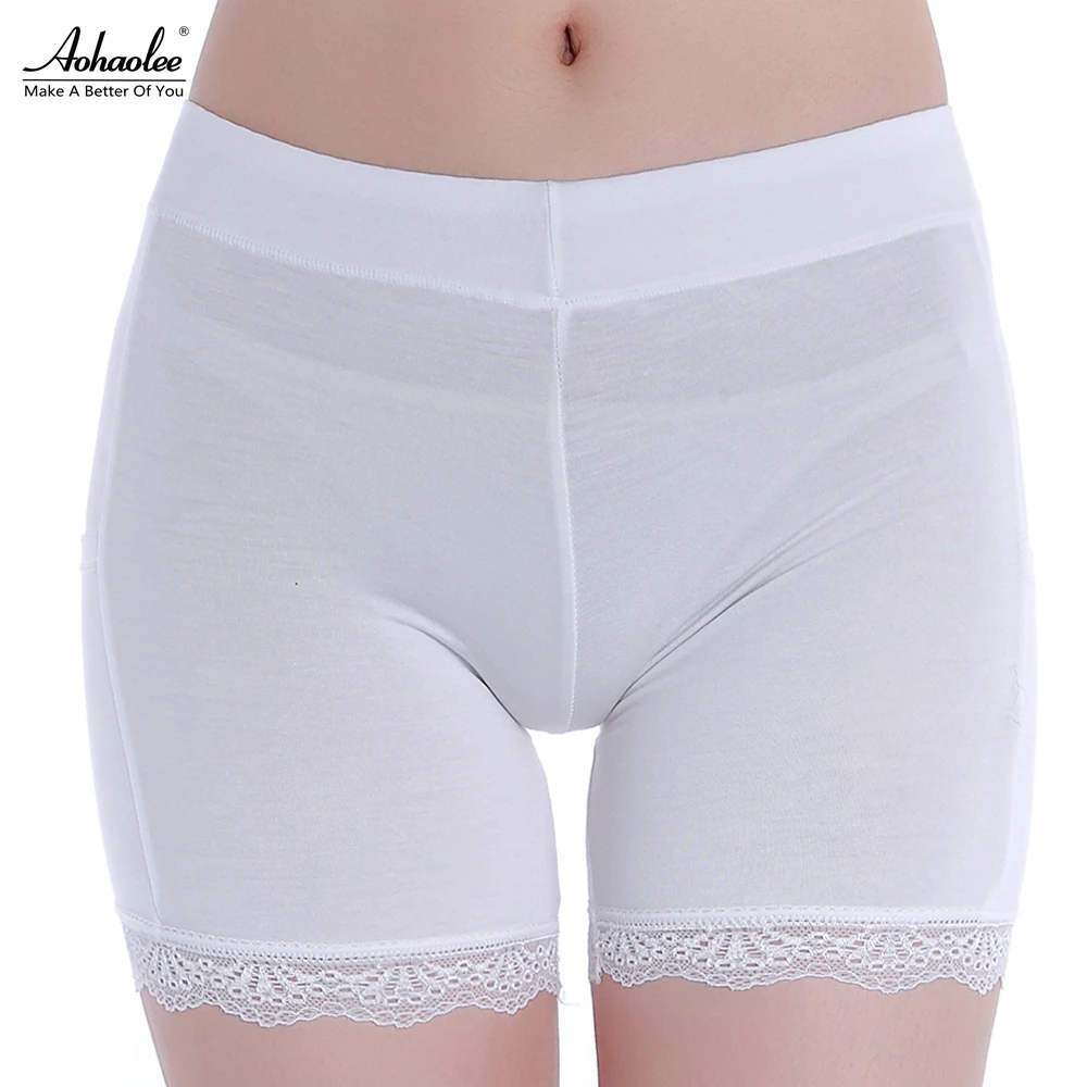 3 Pcs / Pack Aohaolee Women's Boyshorts Lace Panty Seamless Underpants