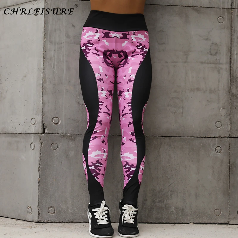CHRLEISURE Heartbeat камуфляжные Леггинсы с принтом, сексуальные леггинсы с высокой талией размера плюс, леггинсы для фитнеса, пуш-ап штаны, женские летние леггинсы