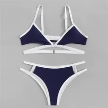 Womail купальники 1 предмет Для женщин пикантные однотонные Купальник бикини купальный бюстгальтер купальник со вставкой костюм полиэстер Купальники Dec 3